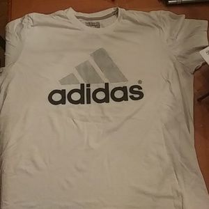 White Adidas Tee
